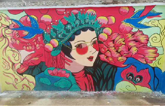 永丰墙体彩绘-网红墙