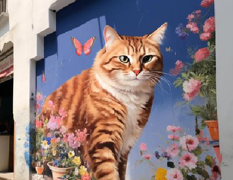 永丰自己绘制有个性的手绘墙