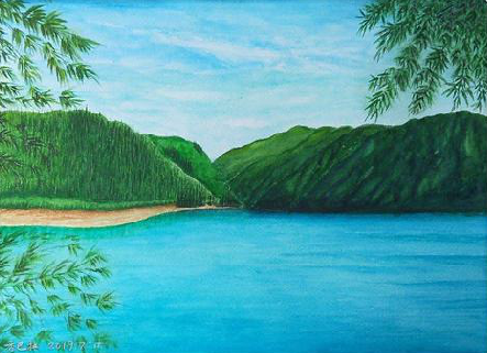 永丰在墙绘中，如何绘画绿水青山？