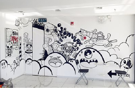 永丰手绘墙并非传统涂鸦。